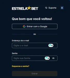 Login na Estrela Bet