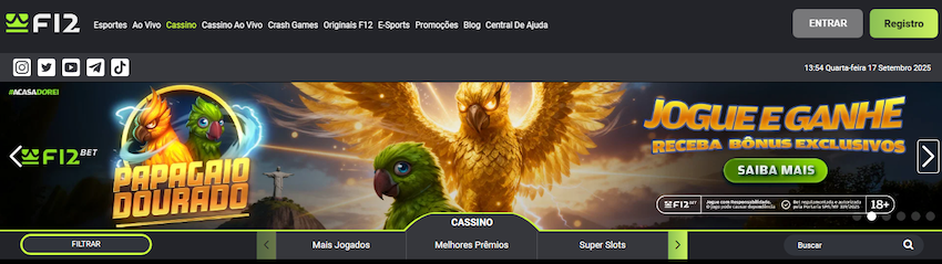 Promoção disponível na F12Bet