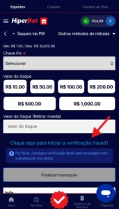 Saque na Hiperbet