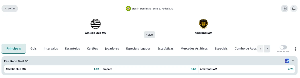 Odds turbinadas Novibet