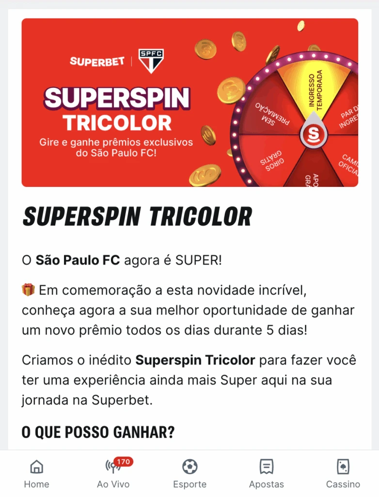Parceria Superbet São Paulo