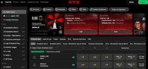 Página inicial da KTO