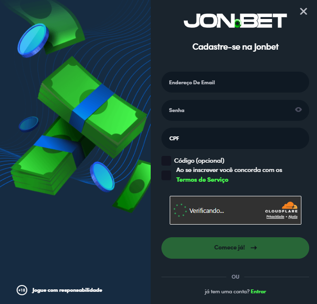 Cadastro na Jonbet